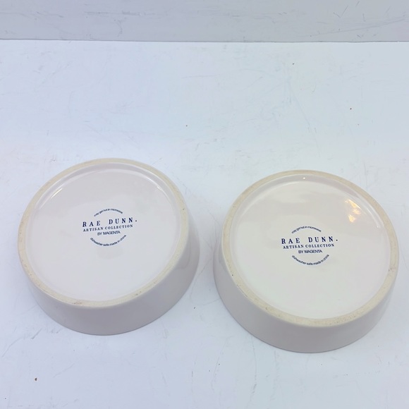 Rae Dunn Artisan Collections By Magenta Set of 2 SIP Cat Small Dog Pet Bowls - Picture 5 of 6